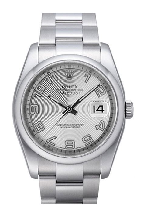 rolex datejust silver concentric dial